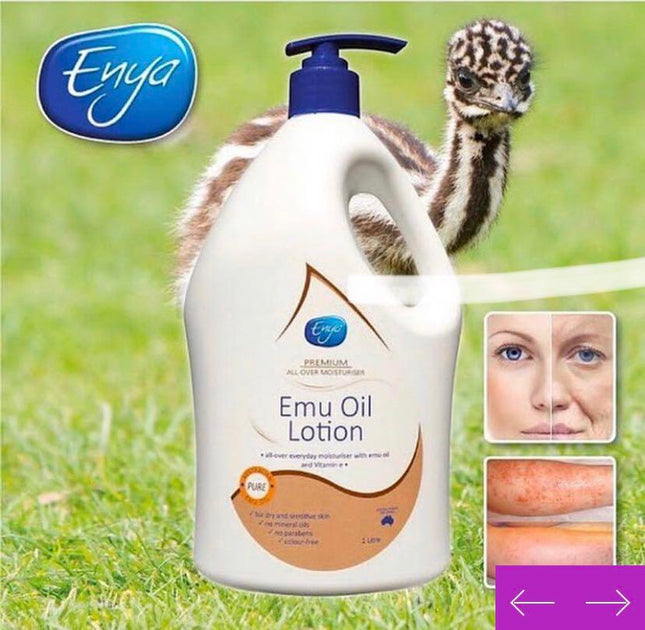 超級保濕保濕乳液 1LENYA - 澳洲 Enya Emu Oil Cream 鴯鶓油潤膚乳液 1L
