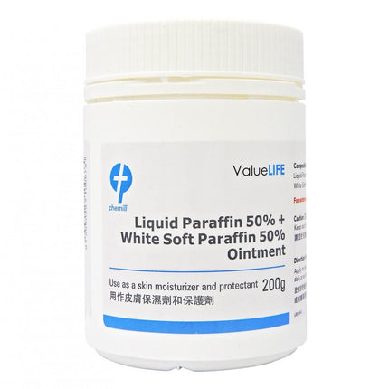 Chemill - Liquid Paraffin 50% + White Soft Paraffin 50% Ointment 200g