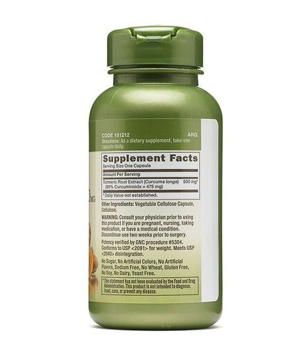 GNC 薑黃素500mg 100粒