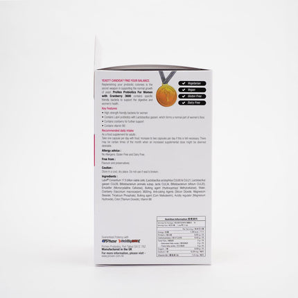 英國 ProVen Biotics 女士專用益生菌 + 蔓越莓3600 30粒
