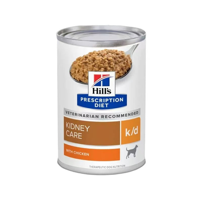 希爾思 犬用 k/d 腎病護理獸醫處方罐頭【雞肉燉蔬菜味】12.5oz